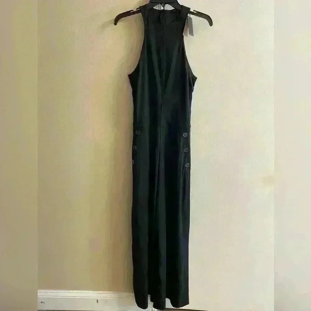Massimo Dutti jumpsuit navy‎ blue wide legs sleeveless. Small. NWT Retail:$259